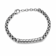 Vreya Gold Plated Bracelet for Men & Women | Premium Chain Link Design | Adjustable Fashion Bracelet | Lightweight Daily Wear Jewelry | Stylish Gift for Him & Her