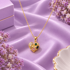 Gold-Tone Charm Pendant Necklace Collection with Cubic Zirconia Accents