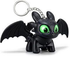 Night Dragon Keychain with Glowing LED Eyes | Cute Black Dragon Backpack Charm | Collectible Keyring for Bags, Keys & Car Accessories