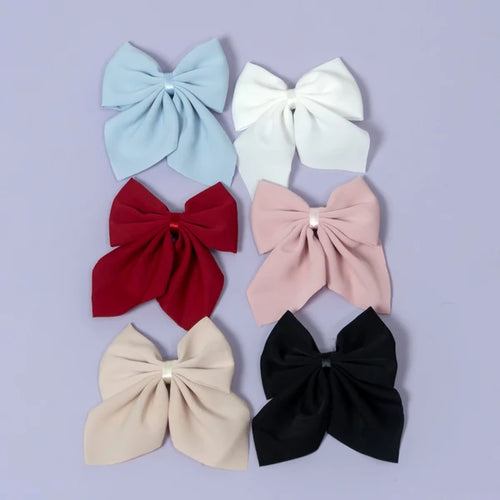 Elegant Oversized Ribbon Hair Bow Clip | Chic Statement Hair Accessory