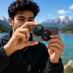 Magnetic CPL Phone Camera Lens Filter | Anti-Glare Circular Polarizer Filter Kit | Universal Clip-On Mobile Camera Lens for iPhone & Android