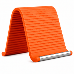 Foldable Silicone Phone & Tablet Stand | Flexible Roll-Up Mobile Holder | Multi-Angle Adjustable Desk Stand for Smartphones, Tablets & E-Readers