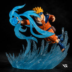 Naruto & Sasuke Combination Battle Figure Set | Naruto Shippuden Rasengan & Chidori Collectible PVC Statues