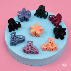 Butterfly Hair Claw Clip Set of 3 | Korean Style Floral Hair Accessories
