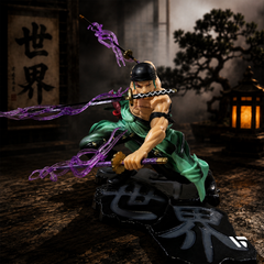 Roronoa Zoro Three Sword Style Action Figure | One Piece Enma Battle Effect Collectible